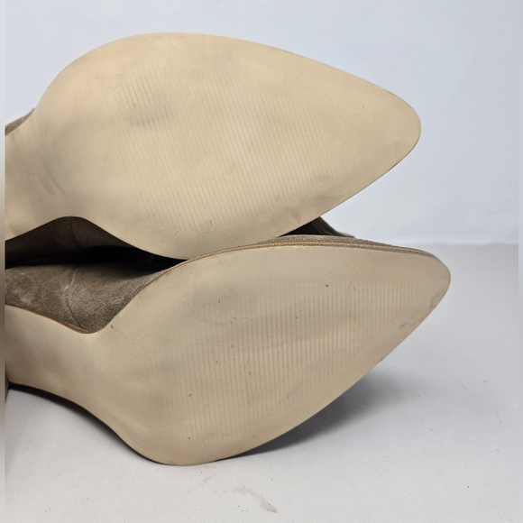 Steve Madden Bixby Womens Knee High Boots Sz 9.5M Tan Leather Pull On Block Heel - Picture 7 of 12